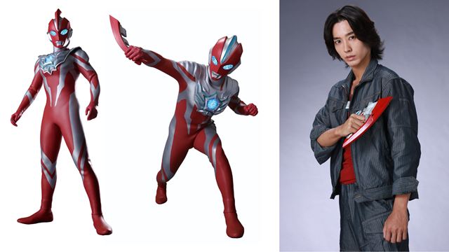 左：ウルトラマンオメガ／右：ソラト役・近藤頌利さん