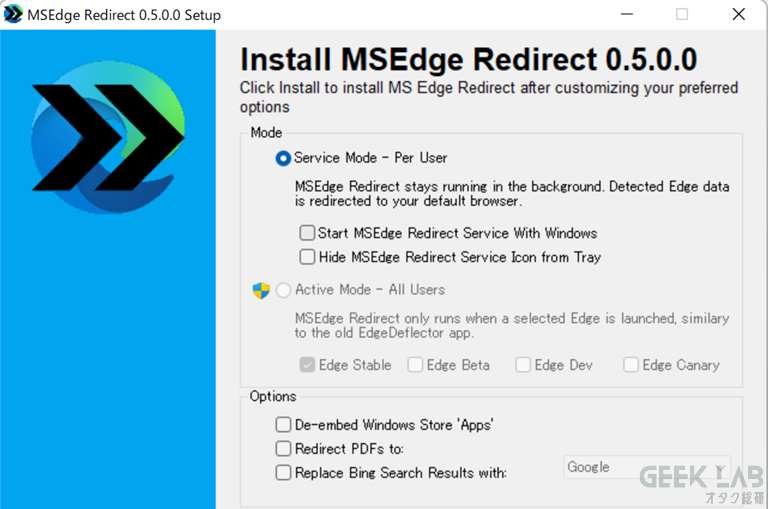 MSEdgeRedirect 0.7.5.0 for apple download