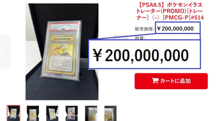 秋葉原のポケカ専門店が超希少なポケモンカードを「2億円」で販売