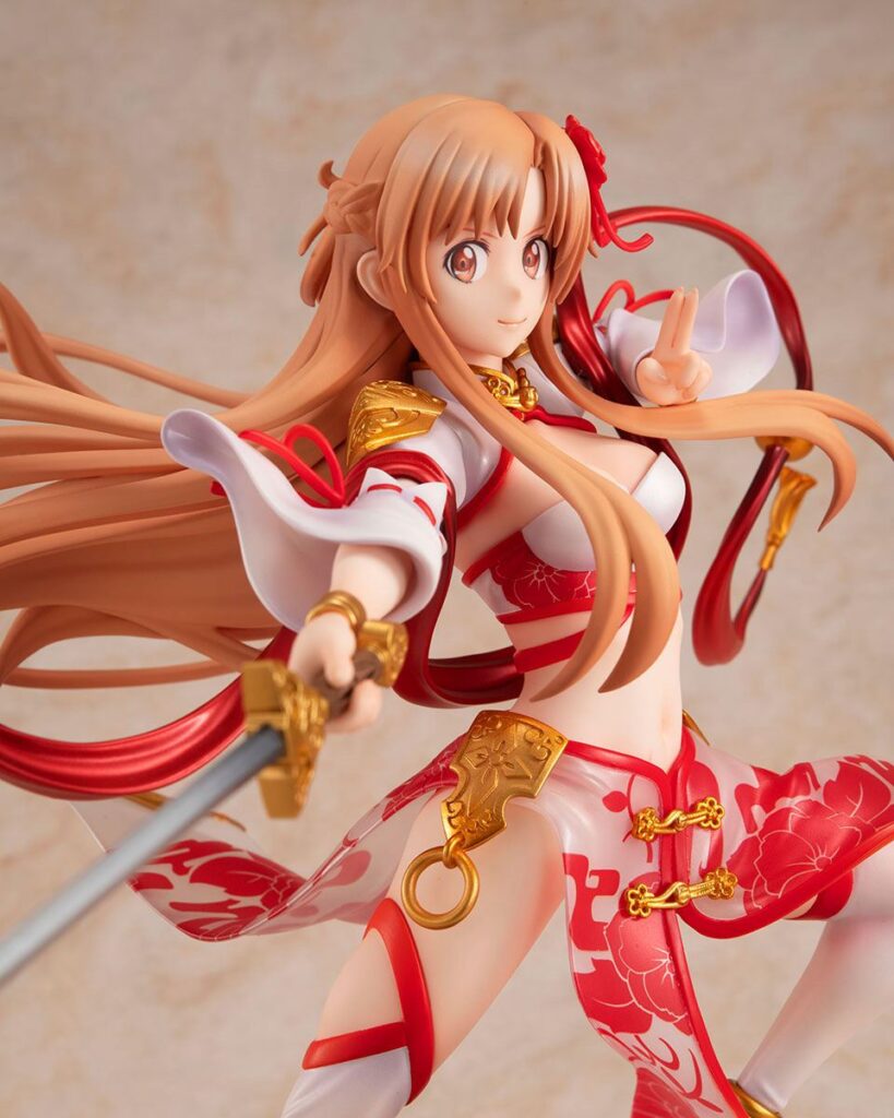 『SAO』アスナが中華風ドレス姿でフィギュア化!剣を構えた脚開くポーズにマッチした逸品に
