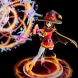 爆裂魔法もぶっ放せる！このすば「めぐみん」プラモフィギュア再販…水着付け替えや“照れ顔”に対応