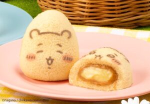 ちいかわ×東京ばな奈、各地で人気のコラボが秋田県に上陸！限定焼き柄のバナナプリンケーキ