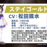 『ウマ娘』に新ウマ娘「ステイゴールド」ついに登場「無茶な旅程を組んでは気ままな放浪」