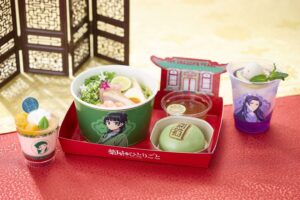 猫猫カラーの“緑色”冷麺から壬氏ドリンクまで！薬屋✕USJ、コラボのフードメニューが公開