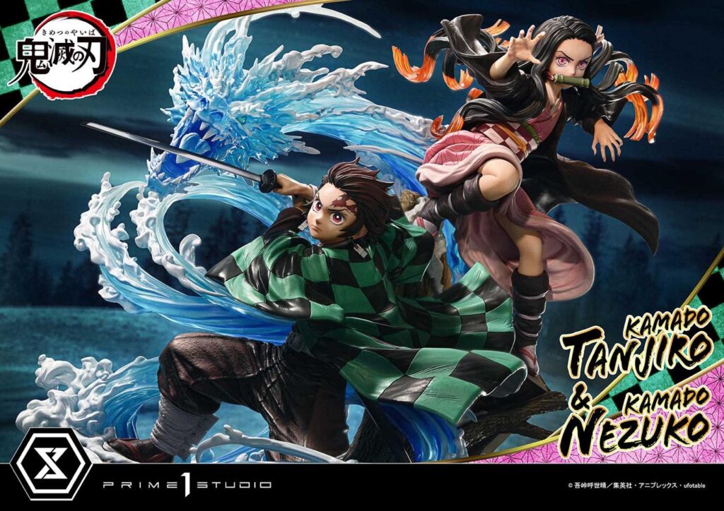 『鬼滅の刃』お値段20万円!炭治郎&禰豆子が巨大フィギュアに 緊張感溢れる瞬間を表現